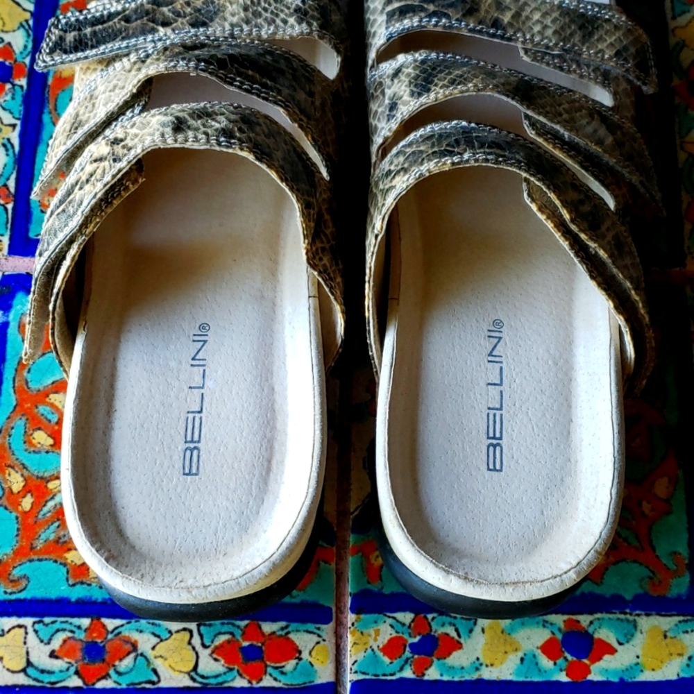 BELLINI Fancy Sandal - Comfort Insole - Adjustable Strap - Faux Snakeskin - NWOB - Picture 6 of 9